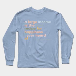 Rainbow Jane Austen Quote Lettering Long Sleeve T-Shirt